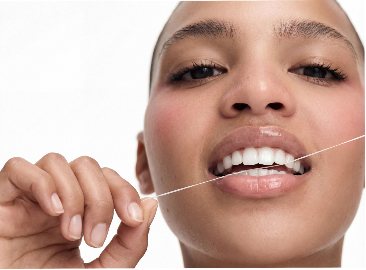 Removes plaque and residue between teeth.